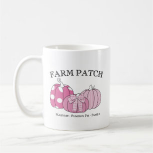 Personal Farm Patch Pink White Black Text Coffee Mug