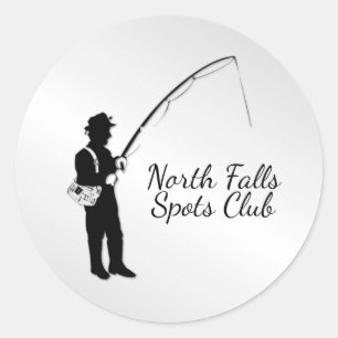 Personal Fishing Classic Round Sticker