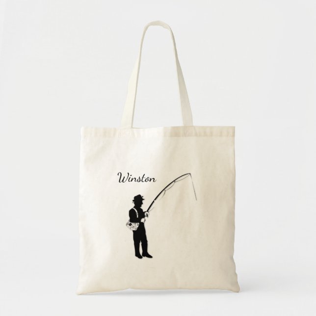 Personal Fishing Tote Bag (Front)