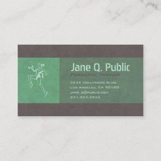 Personal Fitness Trainer Aerobic Business Card