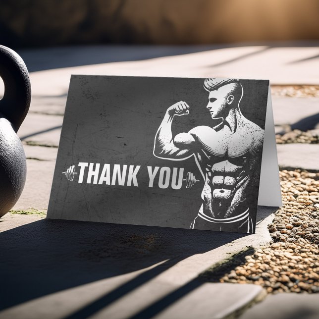 Personal Fitness Trainer Gym Instructor Thank You Card (Creator Uploaded)