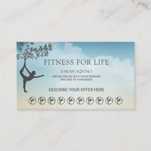 Personal Fitness Trainer Loyalty Card