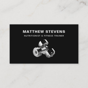 Personal Fitness Weight Trainer Business Card