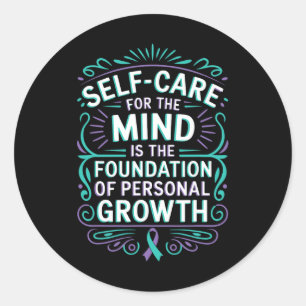 Personal Growth Mental Health Awareness Suicide Pr Classic Round Sticker