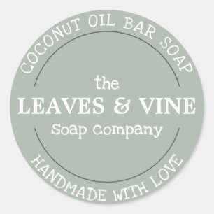 Personal Handmade With Love Classic Round Sticker