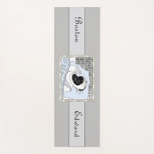 Personal Health Fitness Funny Comic Grey and Black Yoga Mat