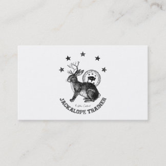 personal humour funny jackalope trainer business card
