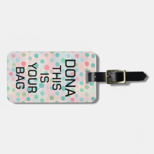 Personal Initials Luggage Bag Tags, Personalised T Tag