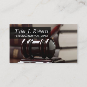 Personal Injury Attorney Law Lawyer Business Card