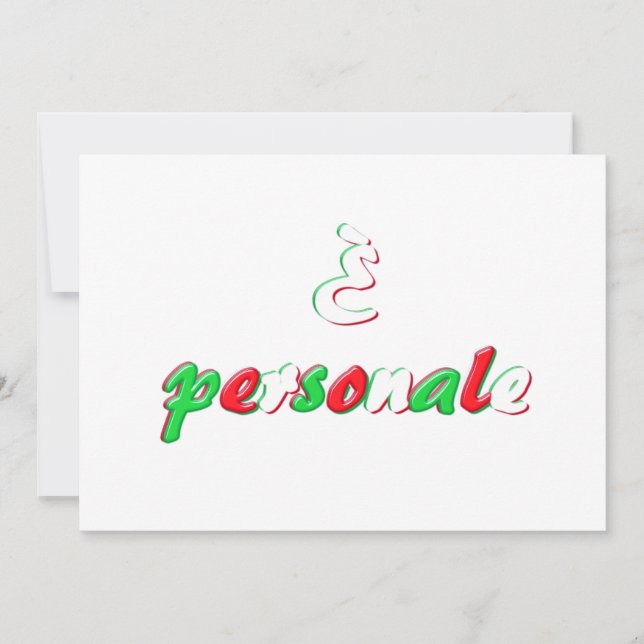 Personal Invitation (Front)