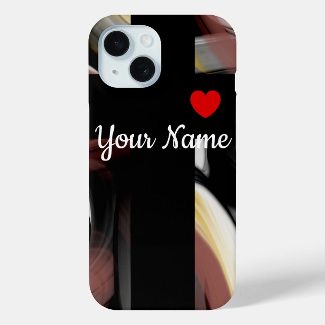 Personal iPhone Cases Trend Abstract Black Powdery (Back)