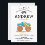 Personal kid Monster Truck Birthday  Invitation<br><div class="desc">Rev up the fun with our **Personal Kid Monster Truck Birthday Invitation**! Featuring powerful monster trucks, bold colours, and playful details, this invite is perfect for your little one’s action-packed birthday celebration. Customise it with your child’s name, age, photo, and party details to create a unique and exciting keepsake. Whether...</div>
