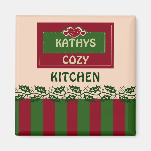 PERSONAL KITCHEN MAGNET,ADD YOUR NAME MAGNET (Front)