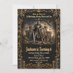 Personal Knight Birthday Invitation