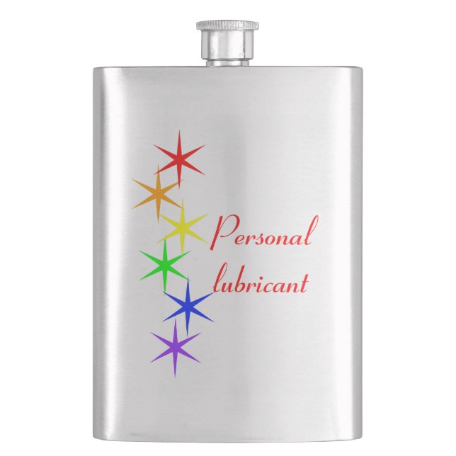 Personal lubricant hip flask (Front)