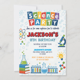 Personal Mad Scientist Birthday Invitation