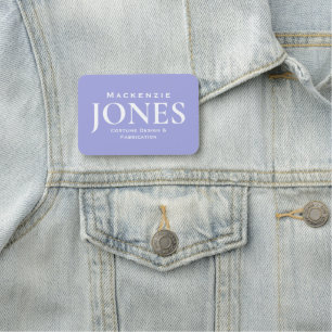 Personal Name Brand Business Logo Modern Purple Tag