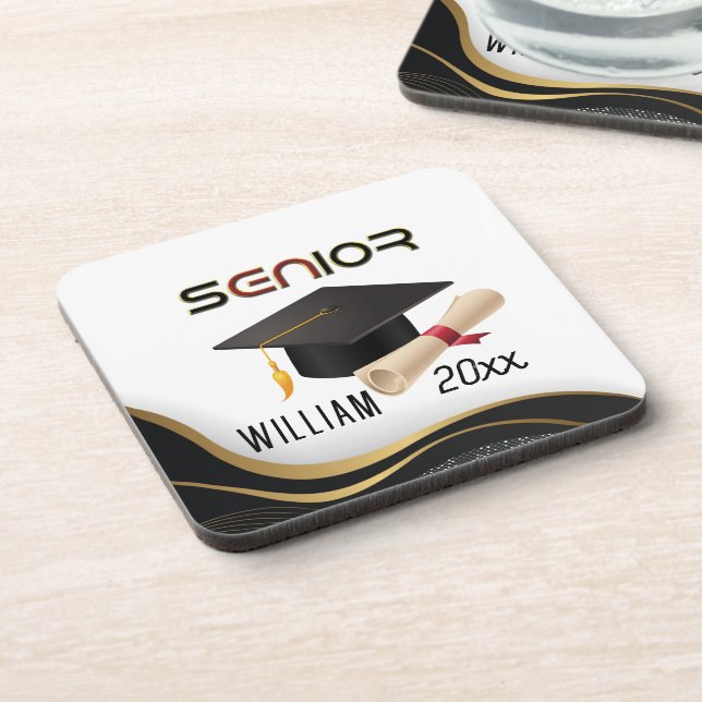 Personal Name, Senior graduated 2023  Coaster (Left Side)
