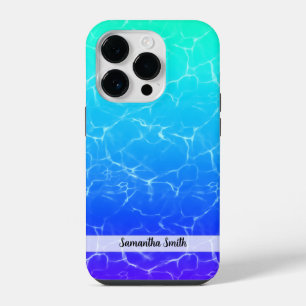Personal Name Tropical Water iPhone 14 Pro Case