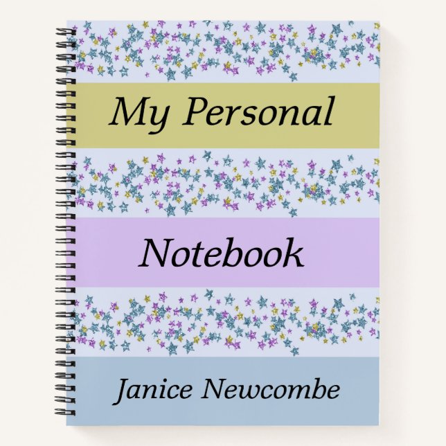 Personal Notebook in Pastels (Front)