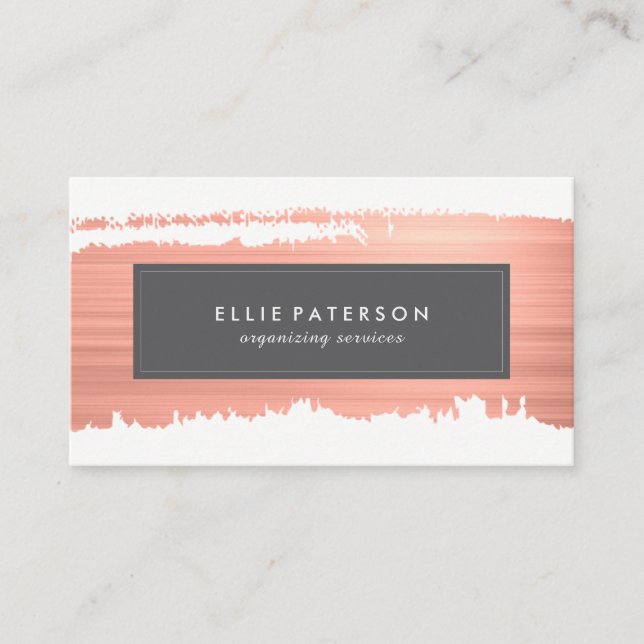Personal Organiser Business Card Template (Front)