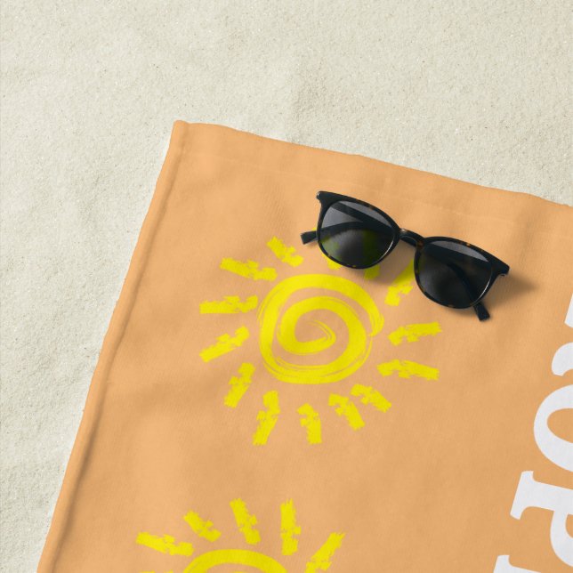 Personal Paradise: Custom Beach Towel (In Situ)