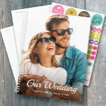 Personal Photo Weekly Monthly Wedding Planner<br><div class="desc">Wedding planner with your favourite photo on the front - personalised with your details in chic lettering. Planner includes monthly and weekly layouts,  12 months,  60 pages with laminated soft cover front and back covers.</div>