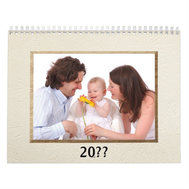 Personal Photos framed and Ivory Background Calendar (Cover)
