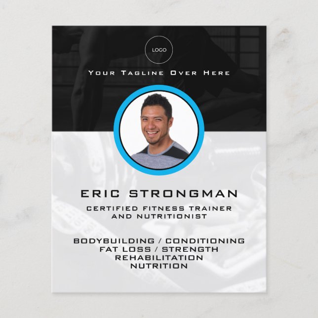 Personal profile image fitness  flyer (Front)