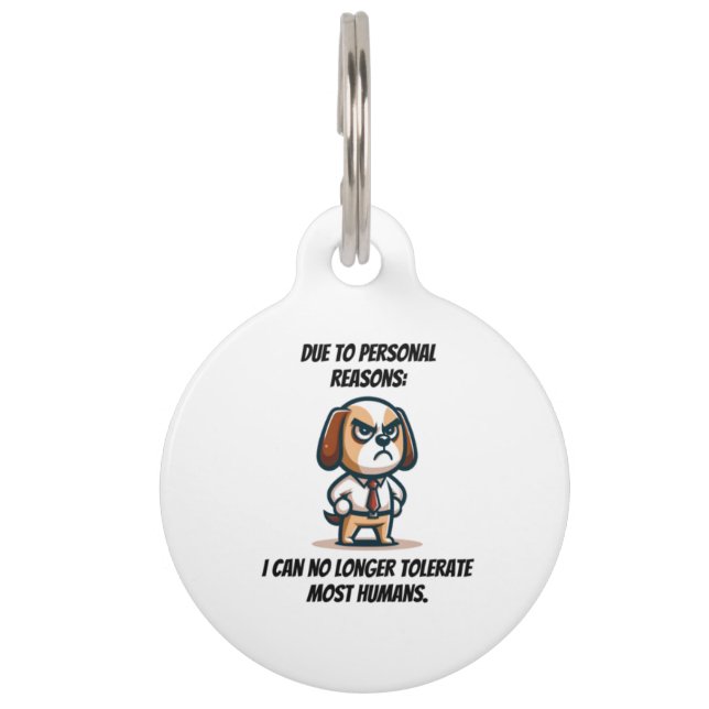 Personal Reasons Can't Tolerate Pet Tag (Front)