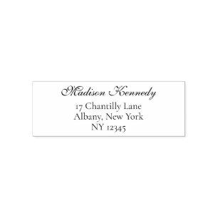 Personal Return Address Classic Elegant Script Self-inking Stamp