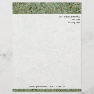 Personal Rock Texture with Return Address Customised Letterhead