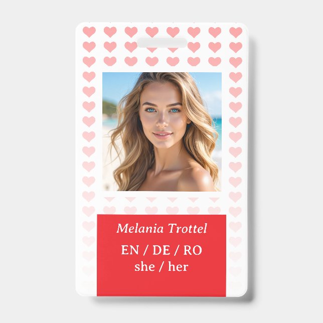 Personal Safety ID Badge (Front)