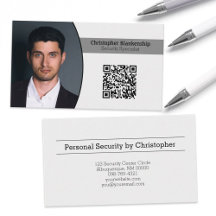 Personal Security Custom Oval Photo QR Code