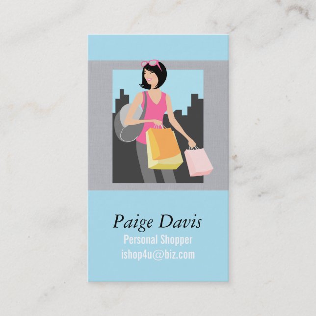 Personal Shopper Business Cards (Front)