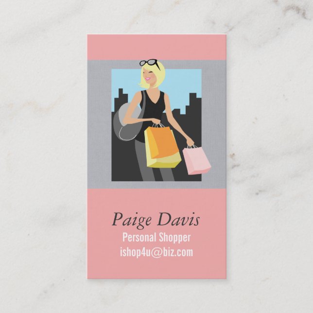 Personal Shopper Business Cards (Front)