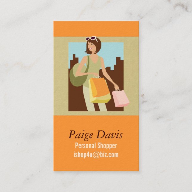 Personal Shopper Business Cards (Front)