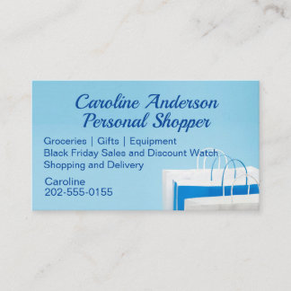 Personal Shopper Concierge Business Card