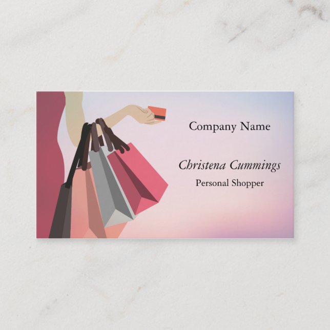 Personal Shopper - Concierge Business Card (CA) (Front)