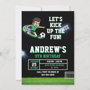 Personal Soccer Birthday Invitation Template