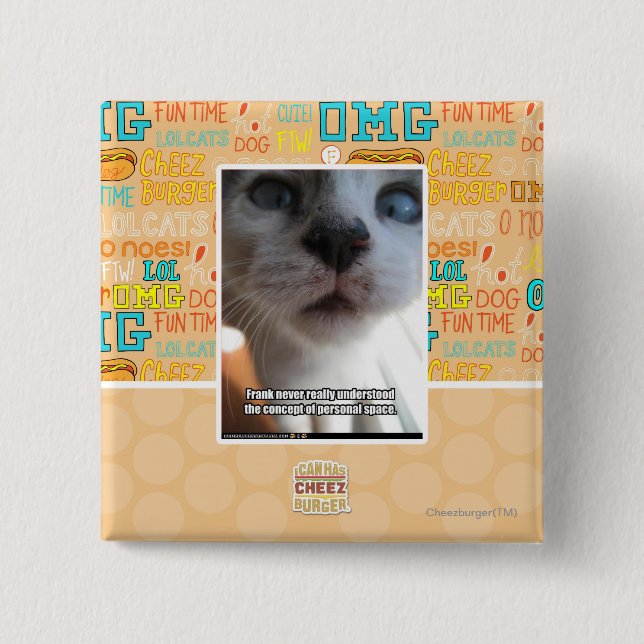 Personal Space 15 Cm Square Badge (Front)