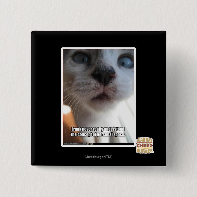 Personal Space 15 Cm Square Badge (Front)