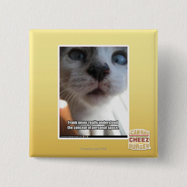 Personal Space 15 Cm Square Badge (Front)