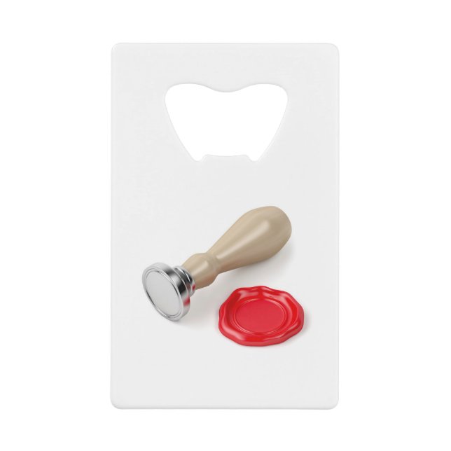 Personal stamp and red wax seal (Front)