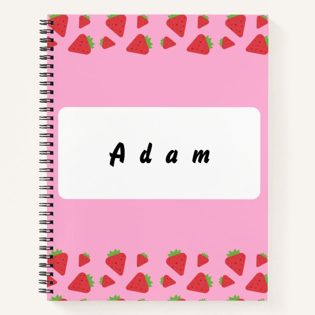 Personal Strawberry  Notebook (Front)