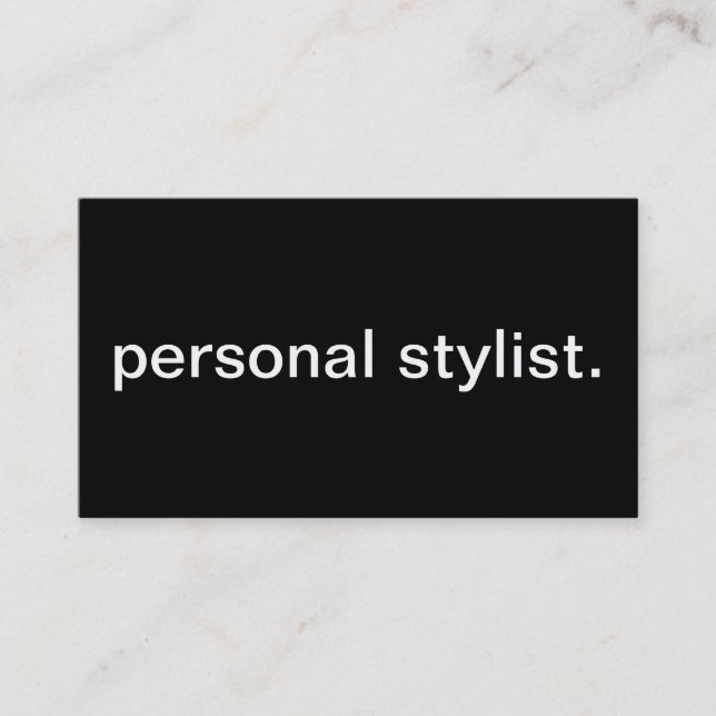 Personal Stylist Business Card (Front)