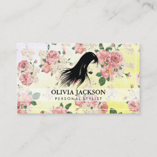 Personal Stylist Floral Pattern Business Card