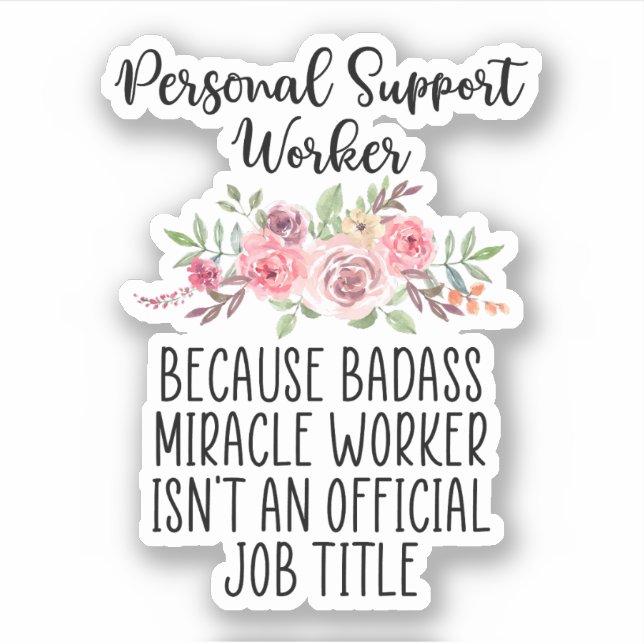 Personal Support Worker, PSW, Home Health Worker (Front)