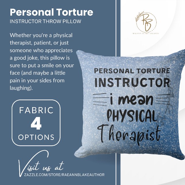 Personal Torture Instructor (PT) Throw Pillow (Creator Uploaded)