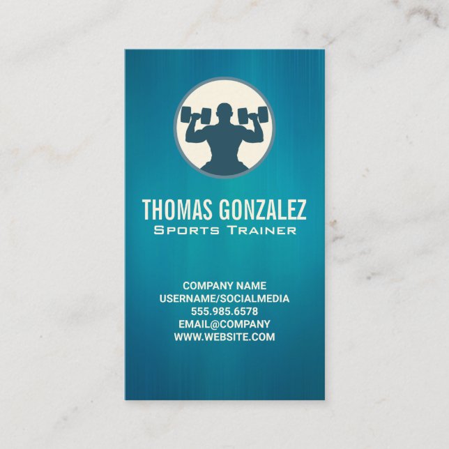 Personal Train | Lifting Weights Appointment Card (Front)
